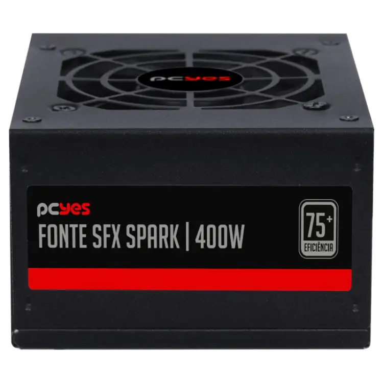 FONTE SFX 400W PCYES SPARK 75+ PFC ATIVO SFX SPKP400MBPT - Imagem: 6