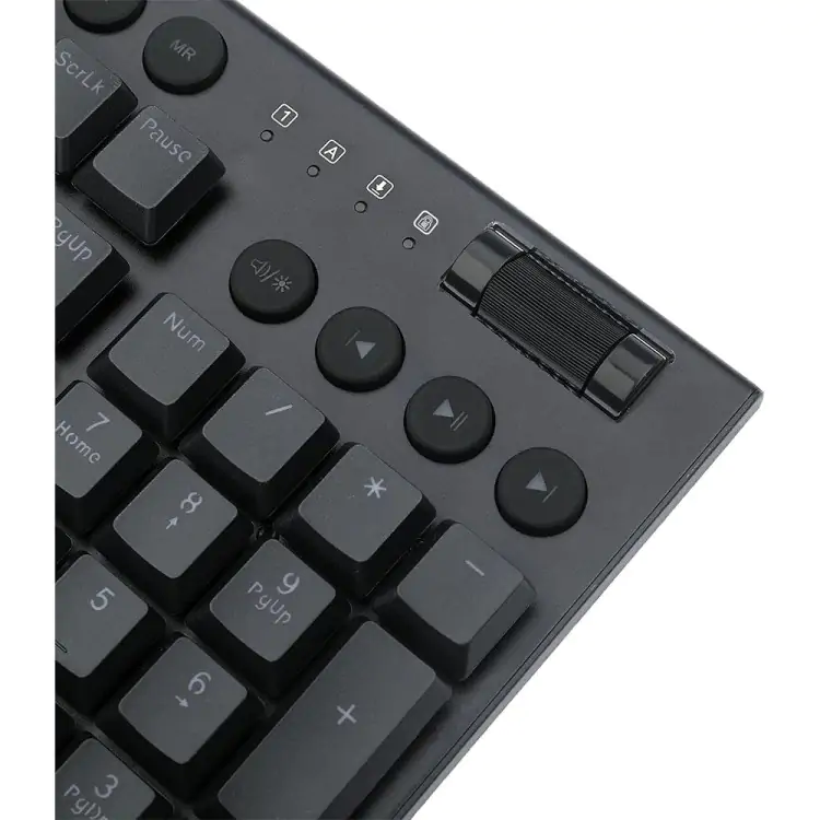 TECLADO GAMER MECÂNICO REDRAGON HORUS PRETO LED RGB SWITCH BLUE - Imagem: 7