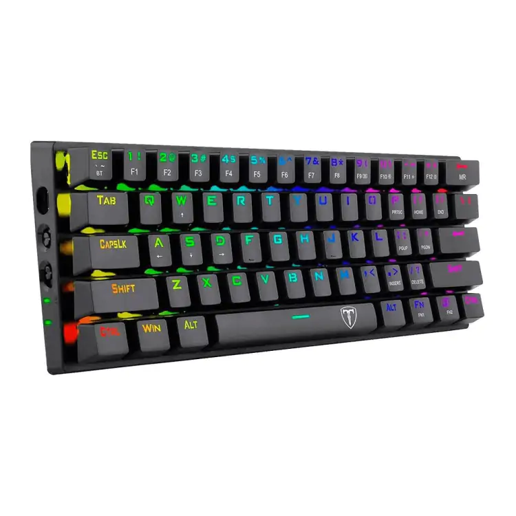 TECLADO GAMER T-DAGGER VERDE PRETO BLUETOOTH/USB LED RAINBOW T-TGK317RGB-BLV2 - Imagem: 4