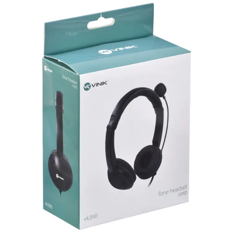 HEADSET CORP VINIK VK390 PRETO USB - Imagem: 8