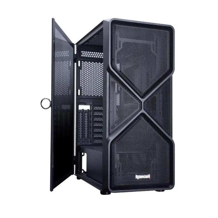 GABINETE GAMER REDRAGON SUPERION PRETO LATERAL VIDRO ATX GCMB211 - Imagem: 1