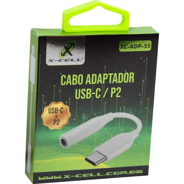 ADAPTADOR USB TIPO C(M) X P2(F) X-CELL XC-ADP-55 - Imagem: 2