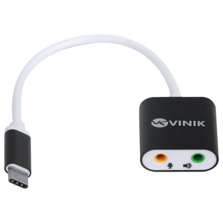 CONVERSOR VINIK USB TIPO C(M) X P2(F) PARA HEADSET/MICROFONE 10CM ADFMUSBTC - Imagem: 1
