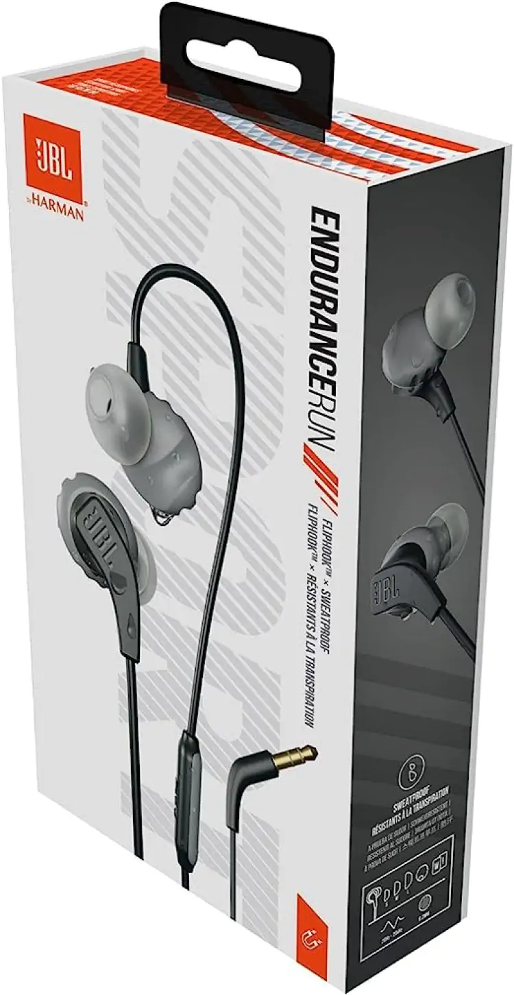 FONE DE OUVIDO JBL ENDURANCE RUN P2 AURICULAR S/ MICROFONE JBLENDURRUNBLKAM - Imagem: 5
