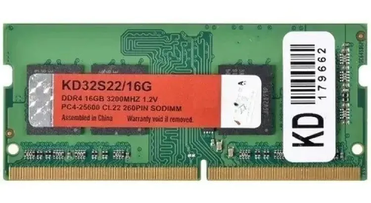 MEMÓRIA NOTEBOOK 16GB DDR4 3200MHZ KEEPDATA KD32S22/16G - Imagem: 1