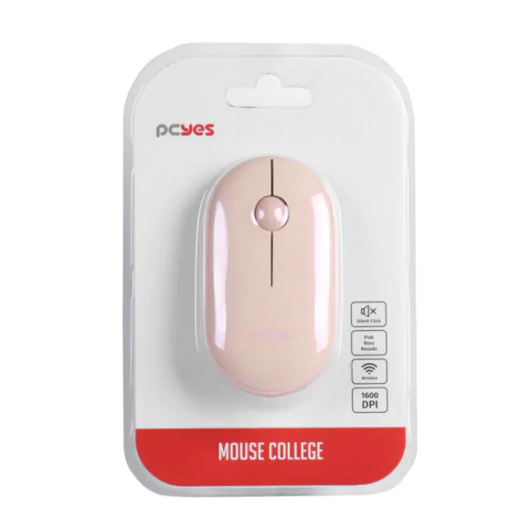 MOUSE SEM FIO PCYES COLLEGE WIRELESS/ BLUETOOTH ROSA PMCWMDSCB - Imagem: 10