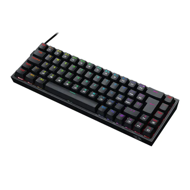 TECLADO GAMER MECÂNICO REDRAGON CASTOR PRETO USB RGB SWITCH BLUE - Imagem: 5