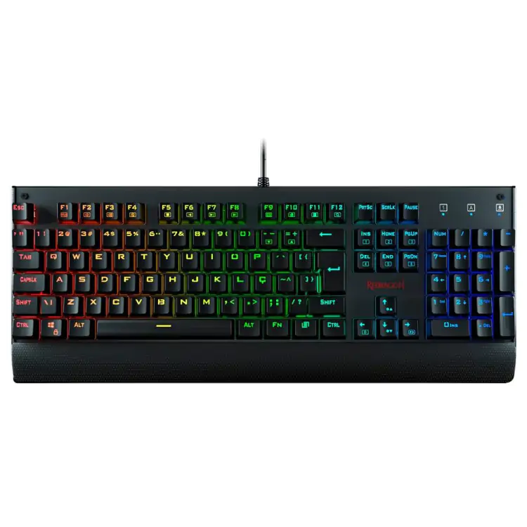 TECLADO GAMER MECANICO REDRAGON KALA PRETO K557-RGB LED RGB SWITCH BLUE - Imagem: 1