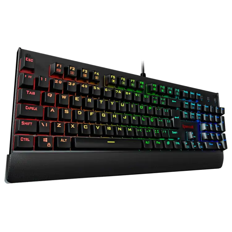 TECLADO GAMER MECANICO REDRAGON KALA PRETO K557-RGB LED RGB SWITCH BLUE - Imagem: 2