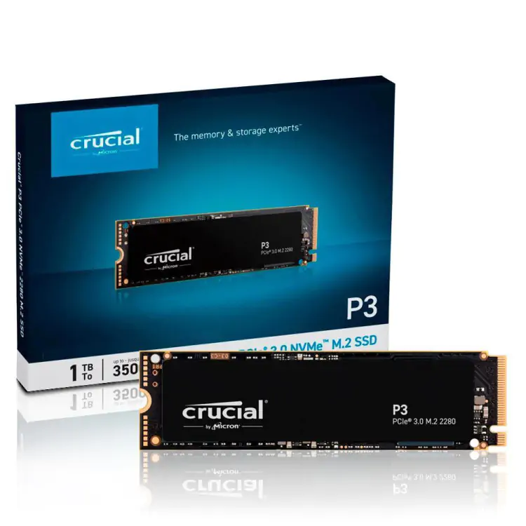 SSD M.2 1TB NVME CRUCIAL SOLID STATE DRIVE CT1000P3SSD8 - Imagem: 2