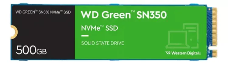 SSD M.2 500GB NVME WD GREEN SN350 WDS500G2G0C - Imagem: 1