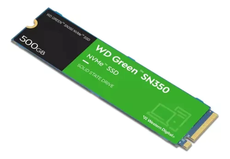 SSD M.2 500GB NVME WD GREEN SN350 WDS500G2G0C - Imagem: 2