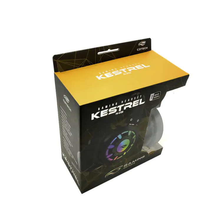 HEADSET GAMER VINIK KESTREL PRETO USB RGB PH-G720BK - Imagem: 4