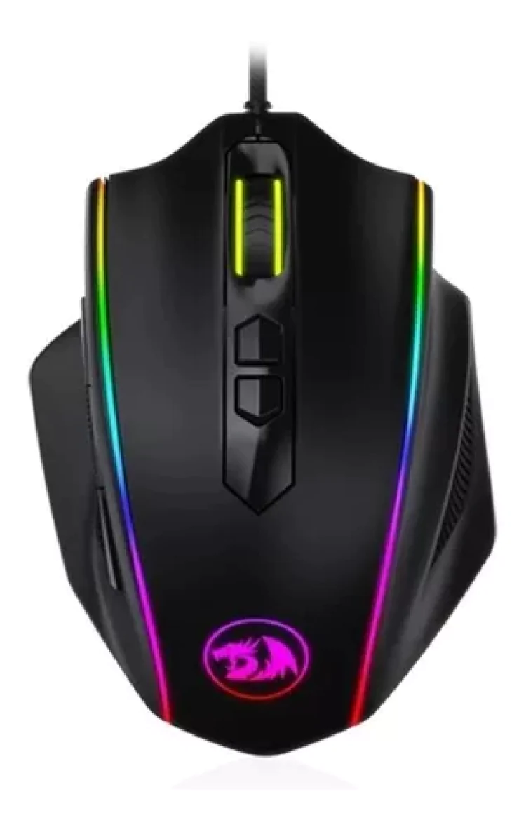 MOUSE GAMER REDRAGON VAMPIRE PRETO USB LED RGB M720-RGB - Imagem: 1