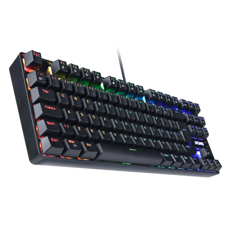 TECLADO GAMER MECÂNICO PCYES NERON PRETO USB LED RGB SWTICH OUTEMU BLUE PNOHBLRGB - Imagem: 2