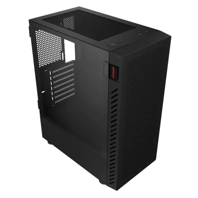 GABINETE GAMER PCYES BOLTER BLACK VULCAN PRETO LATERAL VIDRO ATX GBBVPBR - Imagem: 9