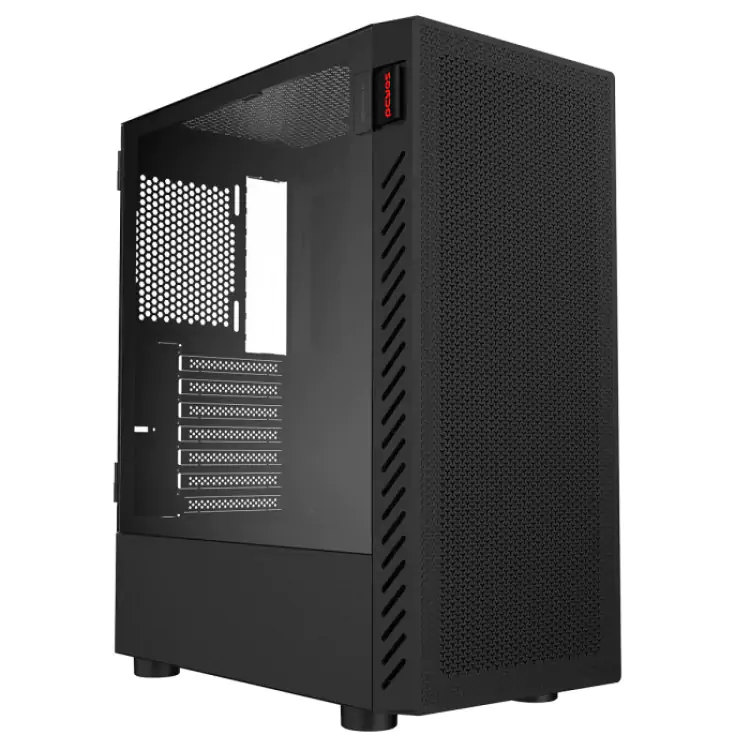 GABINETE GAMER PCYES BOLTER BLACK VULCAN PRETO LATERAL VIDRO ATX GBBVPBR - Imagem: 10