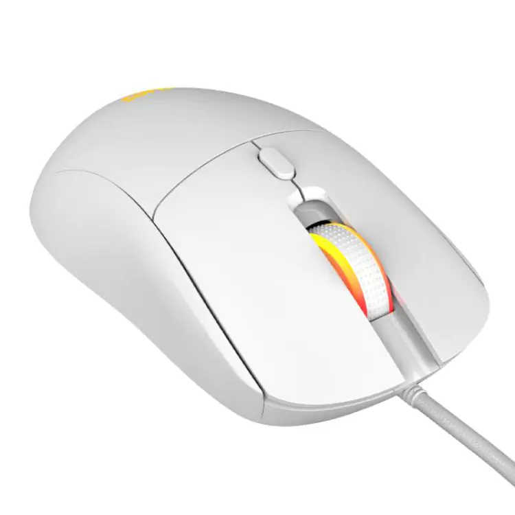 MOUSE GAMER PCYES BASARAN WHITE GHOST 12400 DPI RGB 6 BOTOES - PMGBRWG - Imagem: 3