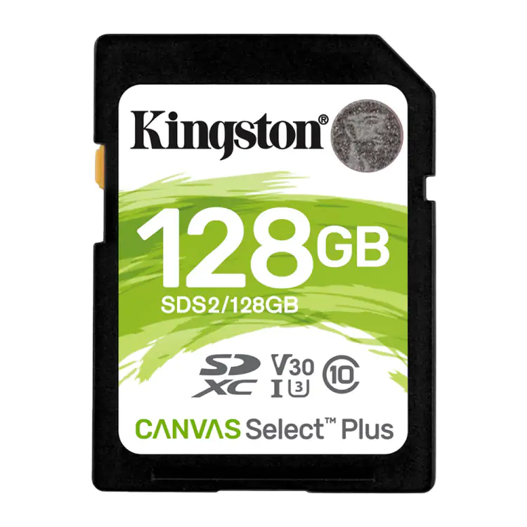 CARTÃO SD SDXC 128GB KINGSTON CANVAS SELECT PLUS SDS2/128GB - Imagem: 1