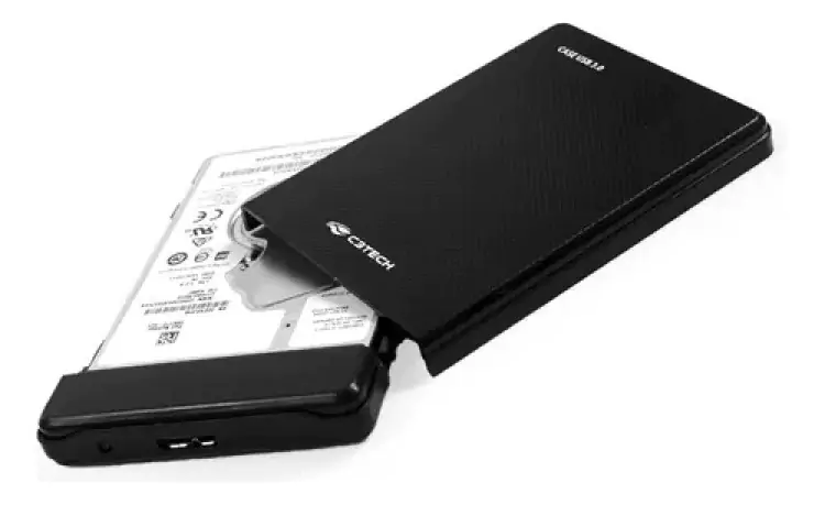 CASE DE HD 2.5'' C3TECH CH-310BK USB 3.0 PRETO - Imagem: 3