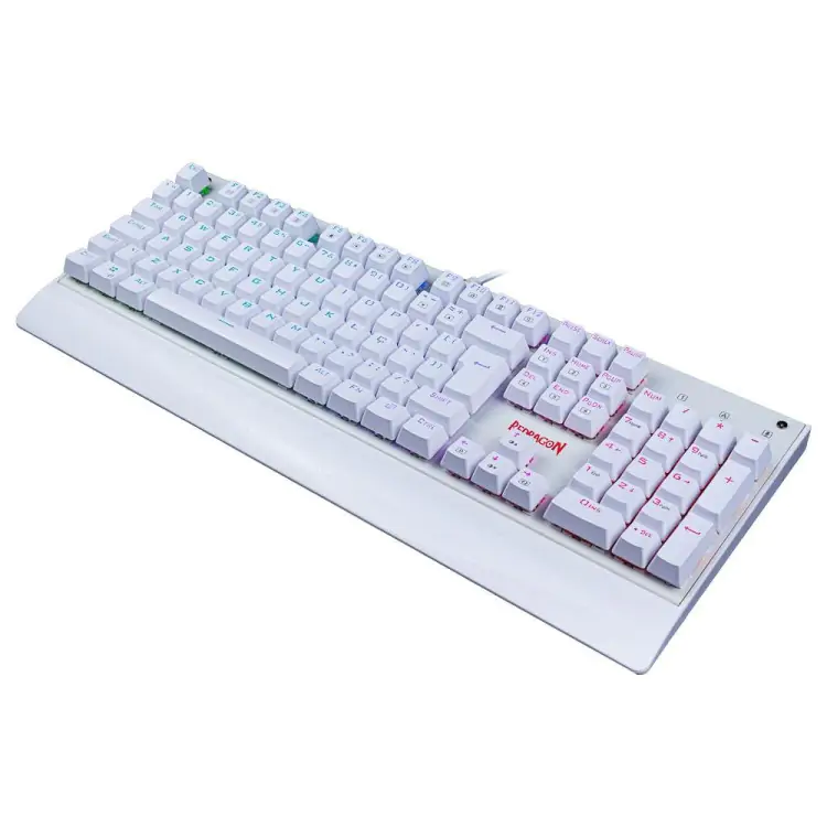 TECLADO GAMER MECANICO REDRAGON KALA BRANCO K557W-RGB LED RGB SWITCH BROWN - Imagem: 3