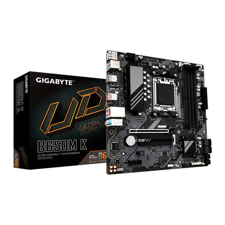 PLACA MÃE GIGABYTE B650M K V2 AMD SOCKET AM5 DDR5 MICRO ATX - Imagem: 1