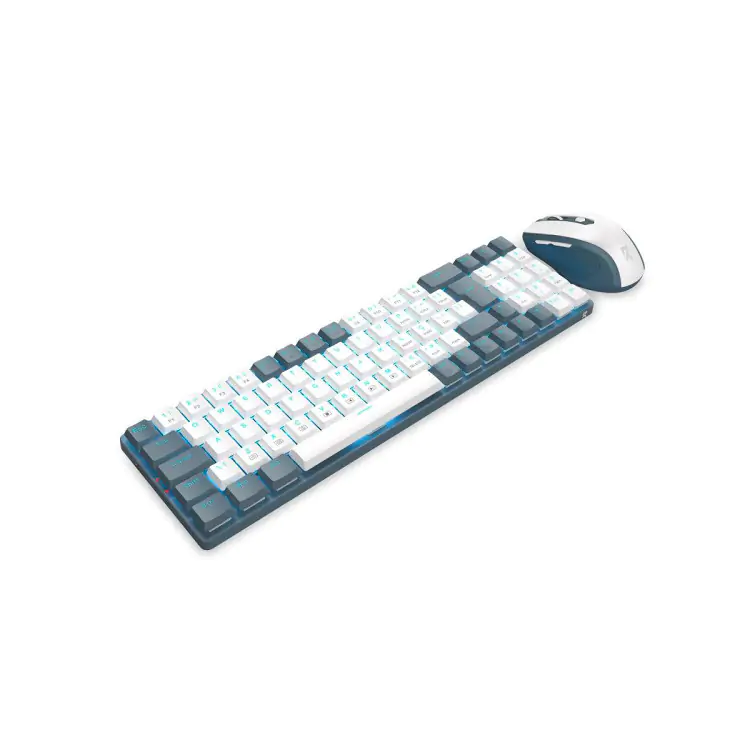 KIT COMBO TECLADO E MOUSE REDRAGON BS-8772 CINZA E BRANCO - Imagem: 2