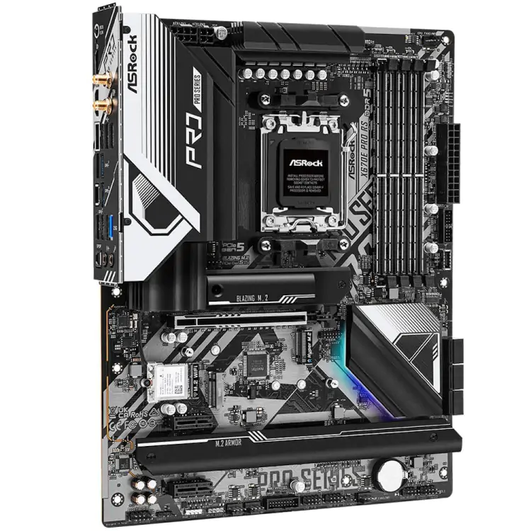 PLACA MÃE ASROCK X670E PRO RS DDR5 AM5 ATX - Imagem: 3