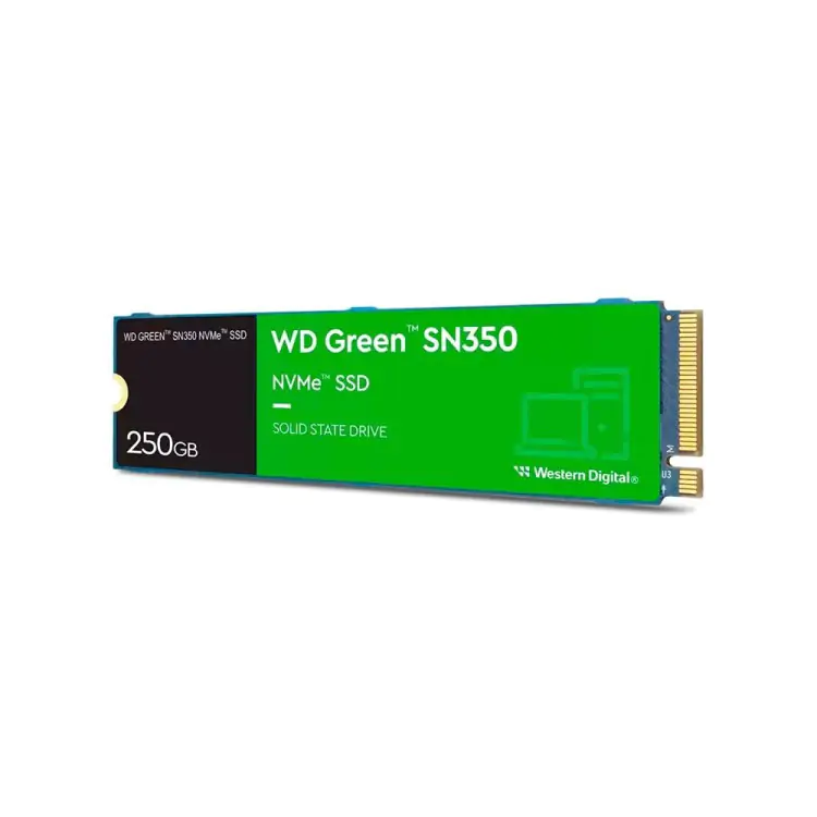 SSD M.2 250GB NVME WD GREEN SN350 2400/1500MB/S WDS250G2G0C - Imagem: 2