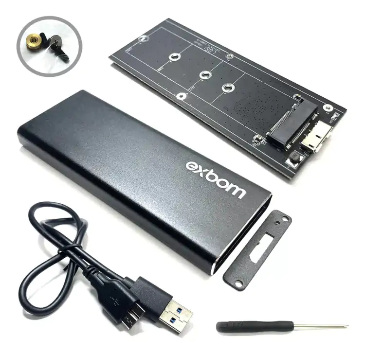 CASE DE SSD M.2 SATA EXBOM CGHD-M2B31 - Imagem: 2