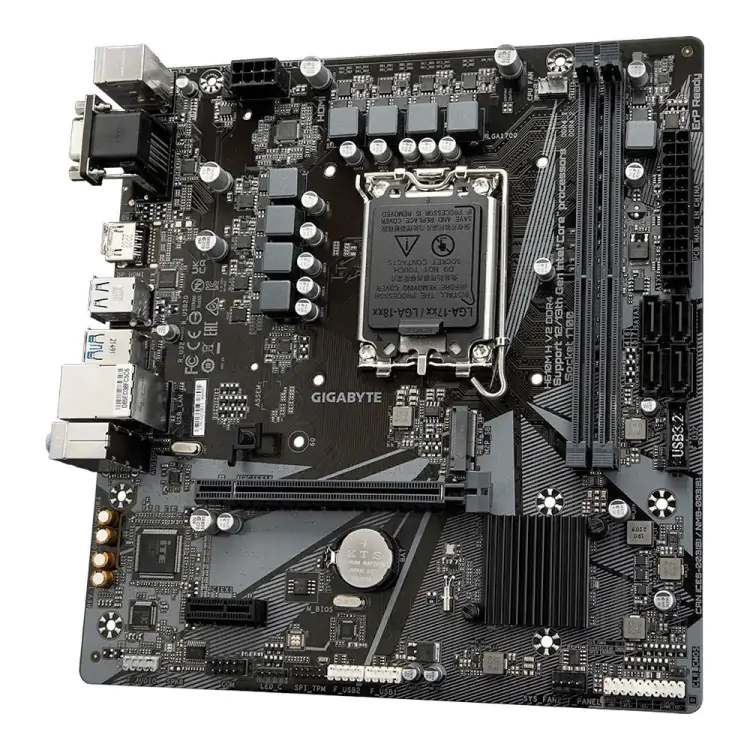 PLACA MÃE LGA 1700 GIGABYTE H610M H V2 INTEL DDR4 MICRO ATX - Imagem: 4