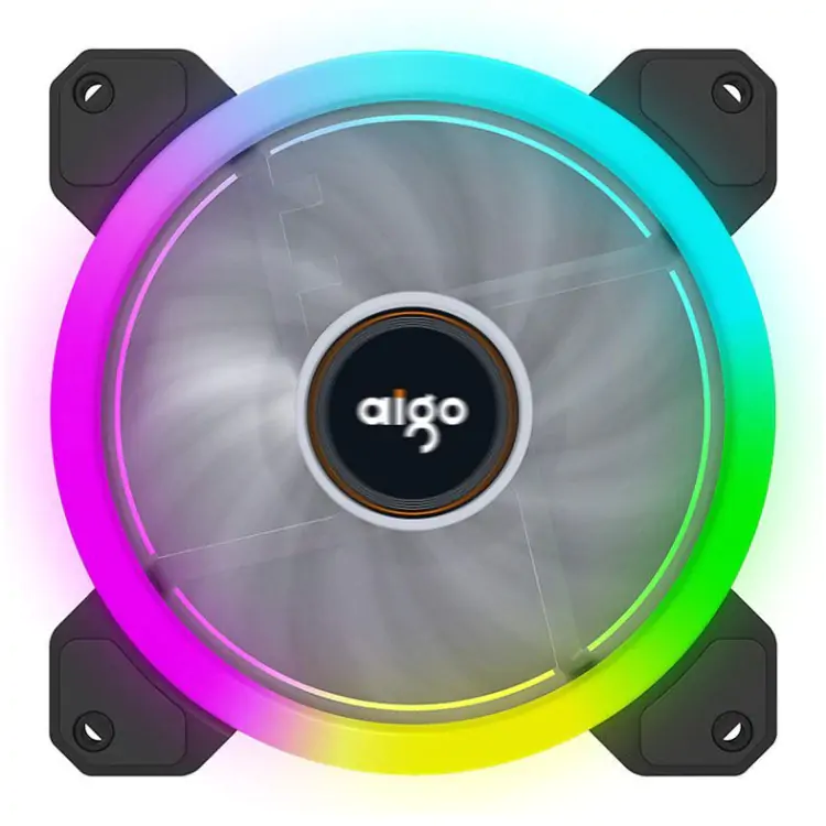 KIT COOLER 5 FANS RGB DR12 AIGO - Imagem: 2