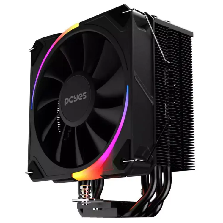 COOLER PROCESSADOR PCYES FROST PULSE ARGB BLACK VULKAN - Imagem: 2