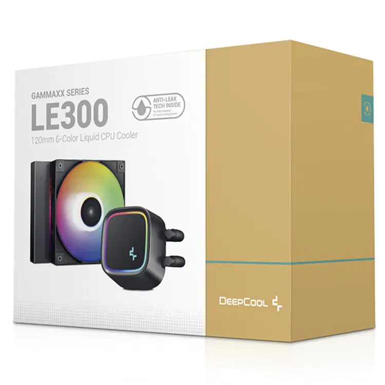 WATER COOLER PROCESSADOR DEELCOOL GAMMAXX LE300 RGB 120MM PRETO - Imagem: 5