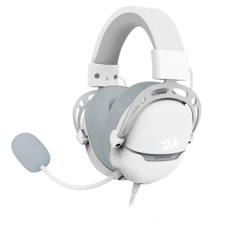HEADSET GAMER REDRAGON AURORA BRANCO USB SURROUND 7.1 BRANCO H376WG - Imagem: 1