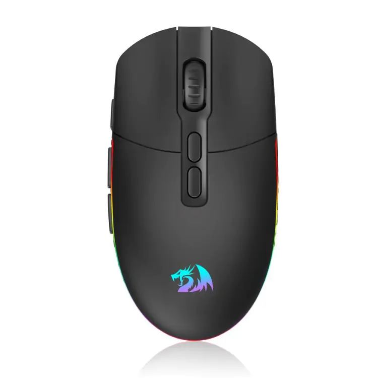 MOUSE GAMER SEM FIO REDRAGON INVADER M719W-RGB PRO PRETO - Imagem: 1