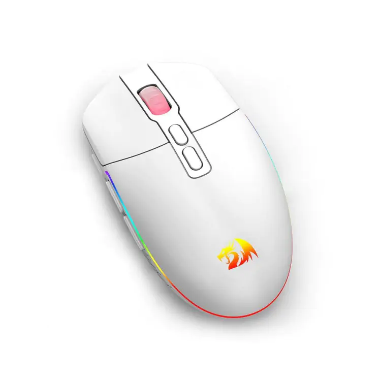 MOUSE GAMER SEM FIO REDRAGON INVADER M719W-RGB PRO BRANCO - Imagem: 4