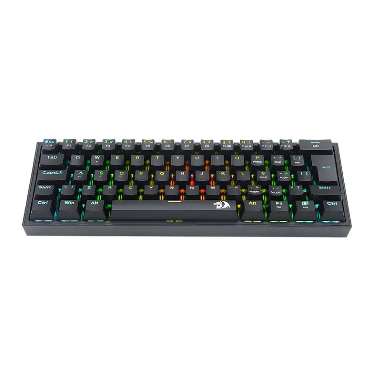 TECLADO GAMER MECANICO REDRAGON FIZZ PRO PRETO USB LED RGB SWITCH RED K616-RGB-B - Imagem: 5
