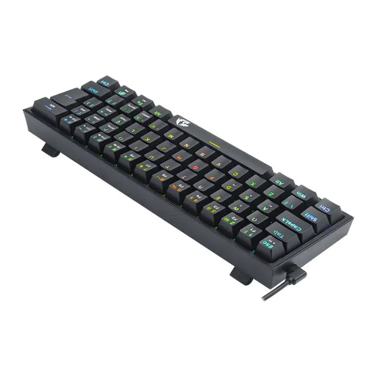 TECLADO GAMER MECANICO REDRAGON FIZZ PRO PRETO USB LED RGB SWITCH RED K616-RGB-B - Imagem: 6
