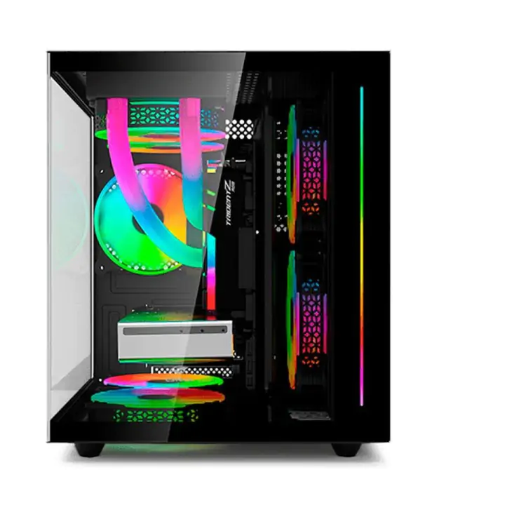 GABINETE GAMER C3TECH AQUARIO MT-G810 PRETO - Imagem: 2