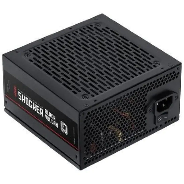 FONTE 600W PCYES SHOCKER 80 PLUS WHITE FULL MODULAR BLACK VULCAN - Imagem: 2