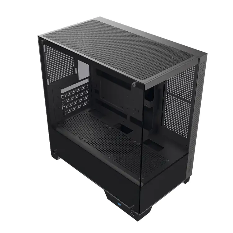 GABINETE GAMER PCYES FORCEFIELD TWR BLACK VULCAN LATERAL VIDRO ATX GFFTWRBV - Imagem: 2