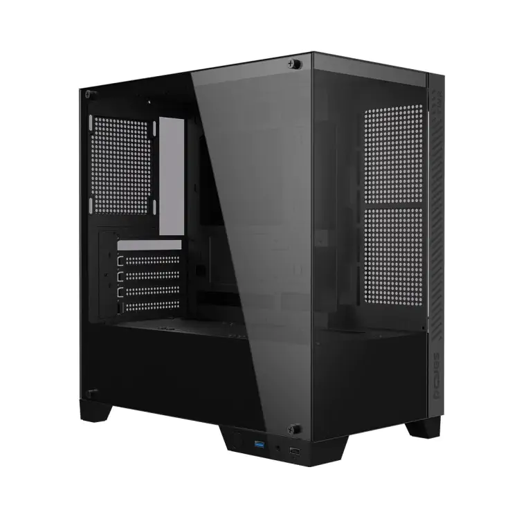 GABINETE GAMER PCYES FORCEFIELD TWR BLACK VULCAN LATERAL VIDRO ATX GFFTWRBV - Imagem: 3