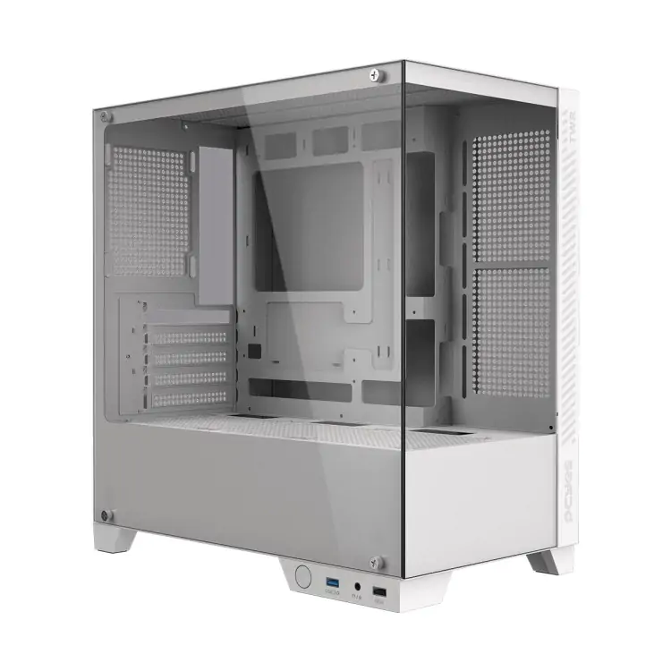 GABINETE GAMER PCYES FORCEFIELD TWR WHITE VULCAN LATERAL VIDRO ATX GFFWRWG - Imagem: 3