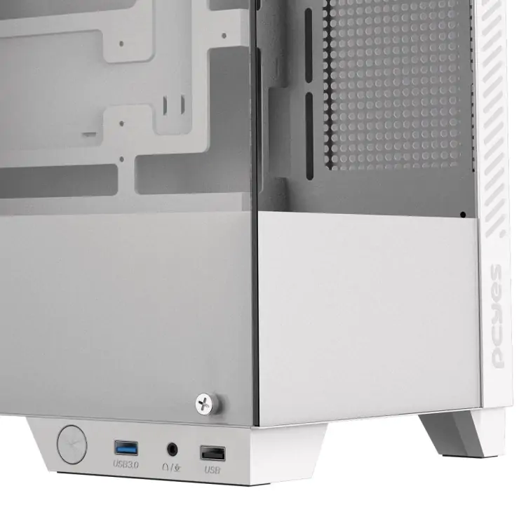 GABINETE GAMER PCYES FORCEFIELD TWR WHITE VULCAN LATERAL VIDRO ATX GFFWRWG - Imagem: 7