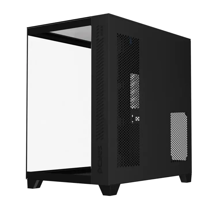 GABINETE GAMER PCYES FORCEFIELD MAX BLACK VULCAN LATERAL VIDRO ATX GFFMAXBV - Imagem: 4