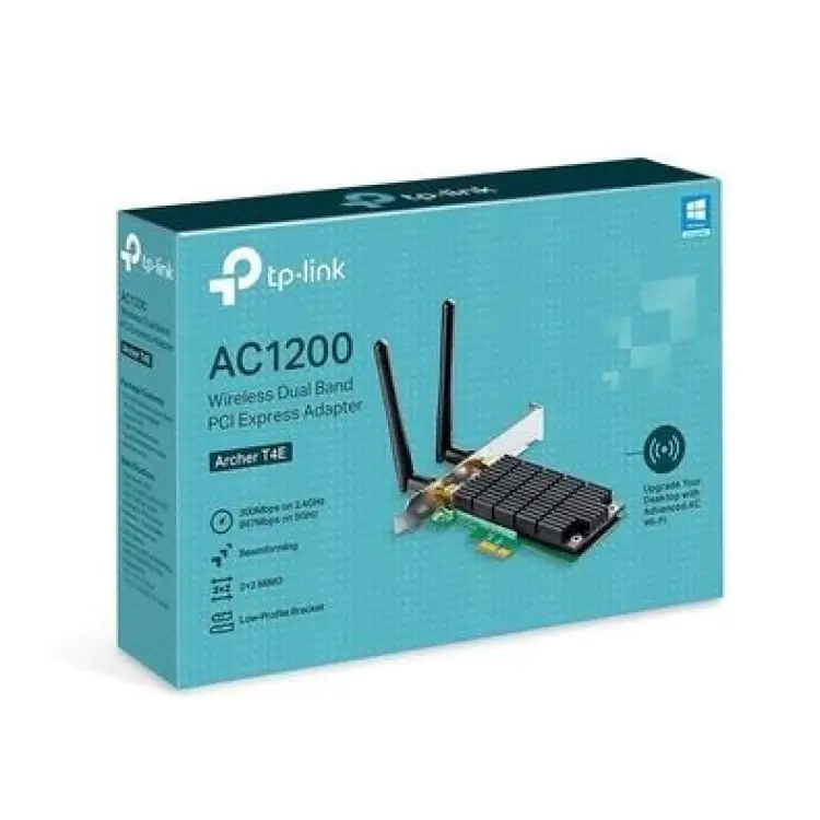 PLACA PCI-E TP-LINK ARCHER T4E AC1200 DUAL BAND 2.4/5GHZ 300/867MBPS - Imagem: 1