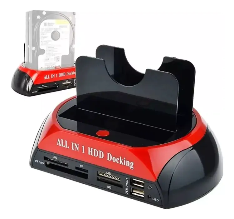 DOCKING STATION PARA HD 2.5'' E 3.5'' USB 2.0 SATA - Imagem: 1