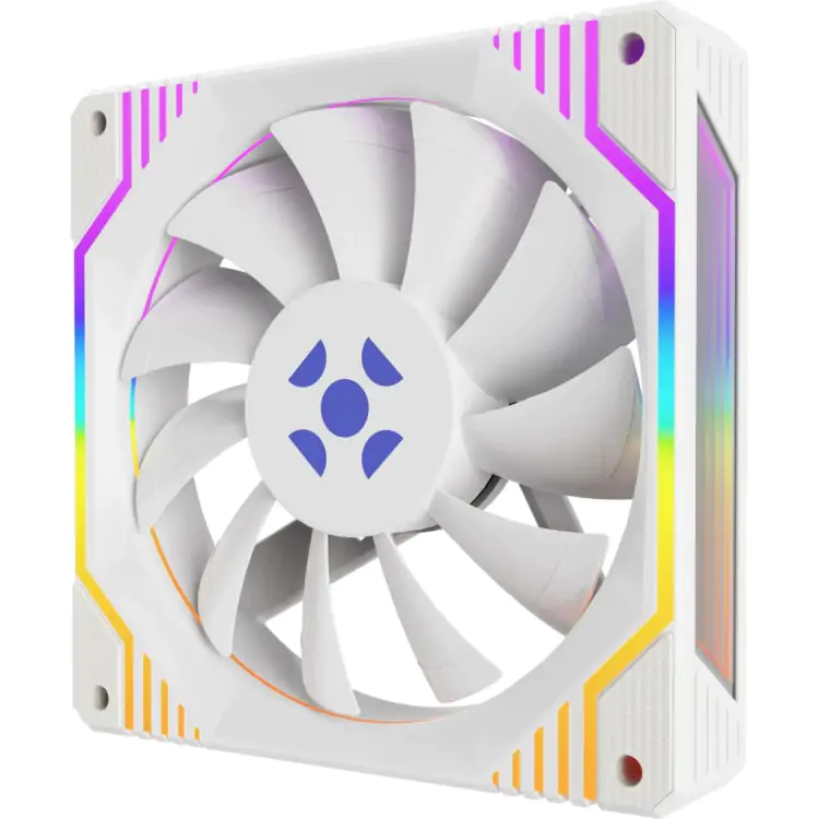 COOLER FAN FORTREK FROSTY RAINBOW BRANCO - Imagem: 1