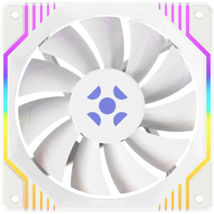 COOLER FAN FORTREK FROSTY RAINBOW BRANCO - Imagem: 2